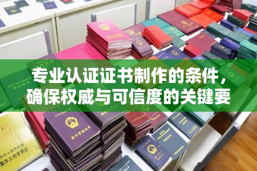 寻甸专业认证证书制作的条件，确保权威与可信度的关键要素