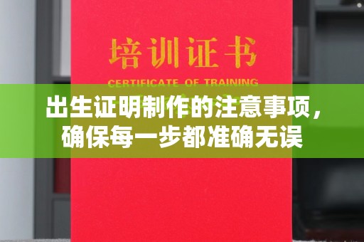 寻甸出生证明制作的注意事项，确保每一步都准确无误