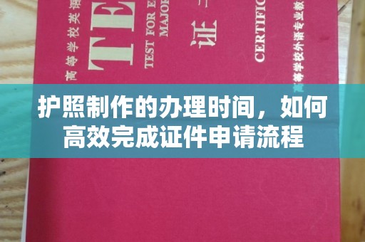 寻甸护照制作的办理时间，如何高效完成证件申请流程