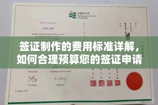 寻甸签证制作的费用标准详解，如何合理预算您的签证申请成本